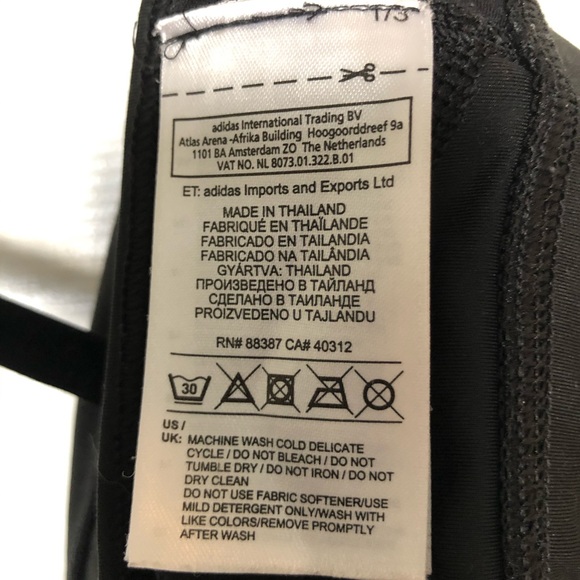 adidas techfit Sports Bra - Black, Medium - Picture 8 of 9